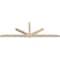 Ekena Millwork Kennewick Smooth Timber Gable Bracket, Douglas Fir, 108"W x 36"H x 3 1/2"D x 3 1/2"F, 8/12 Pitch GBW108X36X0404KEN00SDF - alternate 5